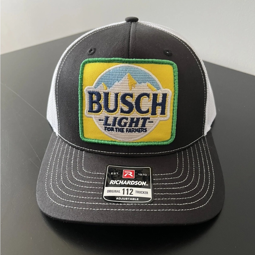 Busch Light Beer For the Farmers Richardson 112 Snapback Trucker Hat